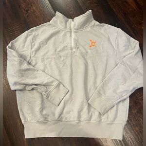 Orangetheory Gray Quarter-Zip with Orange Accents